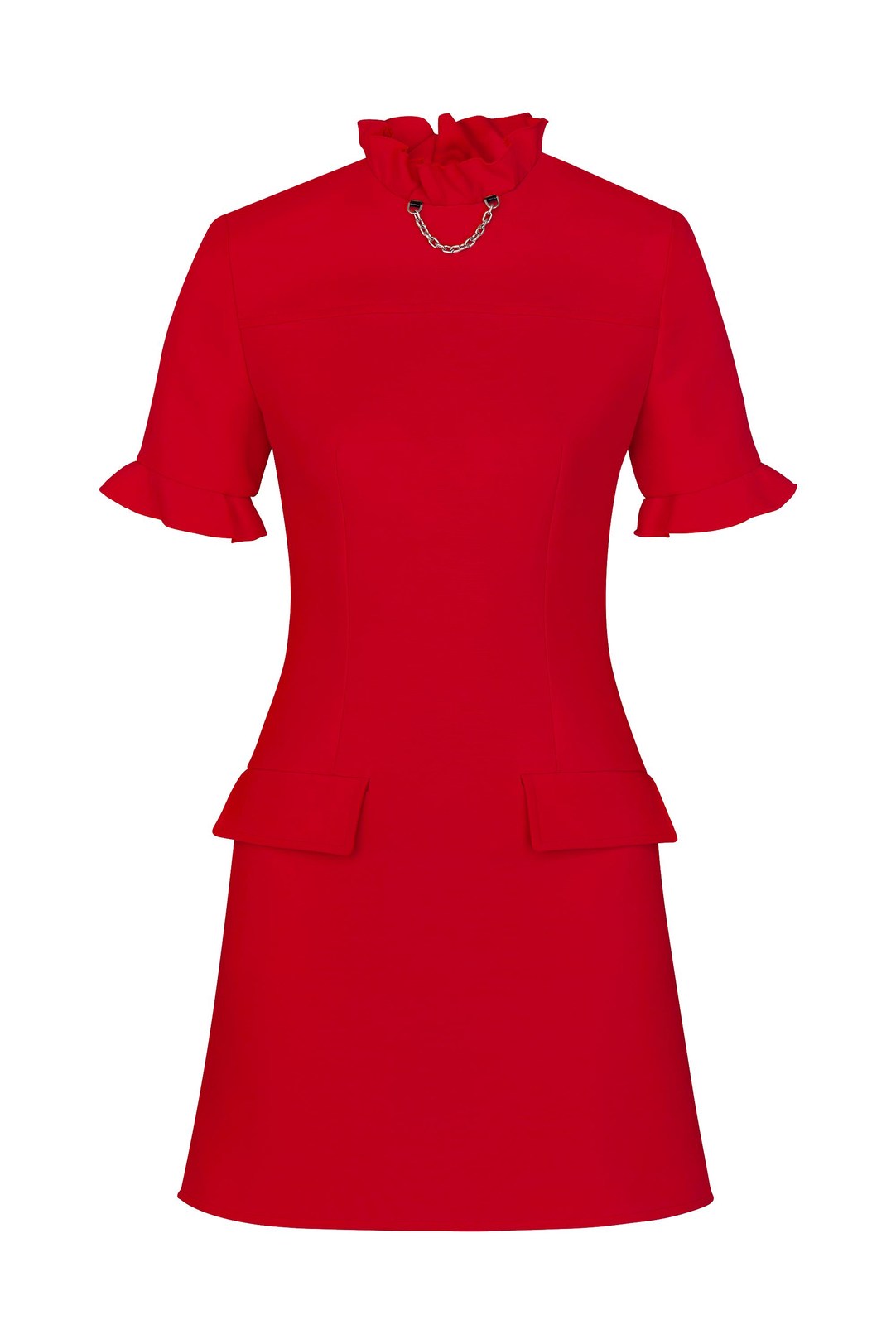 Gaun merah Louis Vuitton